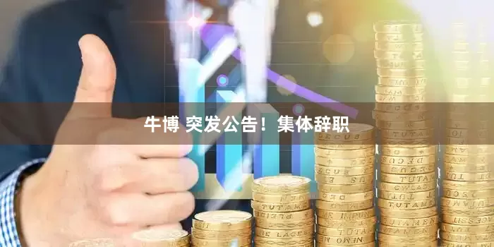 牛博 突发公告！集体辞职