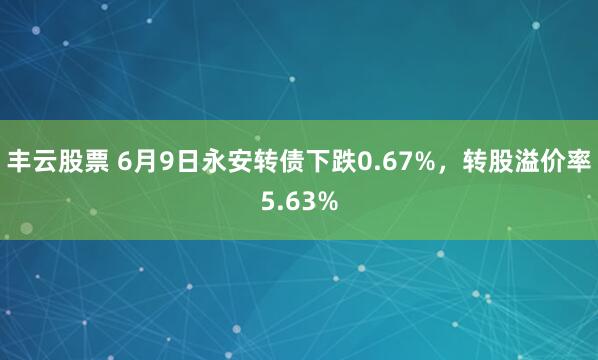 丰云股票 6月9日永安转债下跌0.67%，转股溢价率5.63%